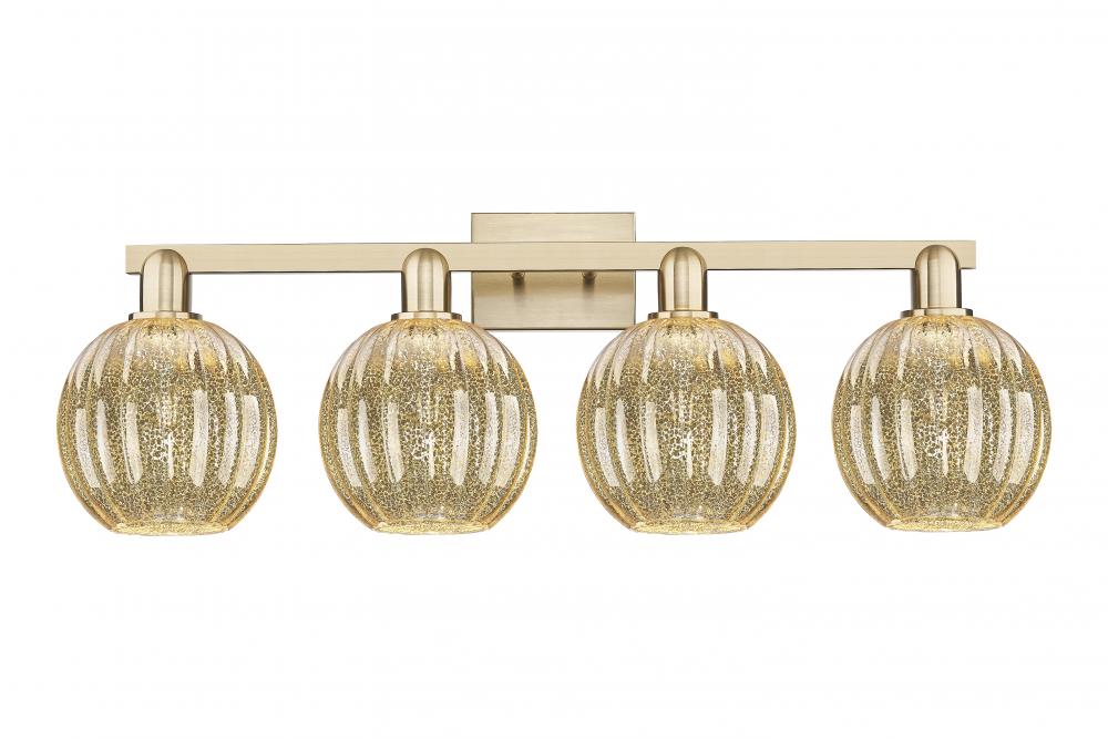 Preston Globe - 4 Light - 36 inch - Champagne Bronze - Bath Vanity Light