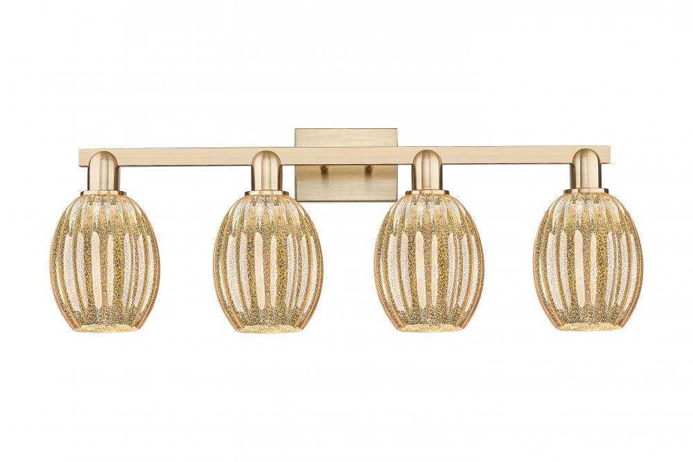 Preston Bulb - 4 Light - 36 inch - Champagne Bronze - Bath Vanity Light