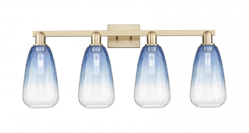 Brookhaven Almond - 4 Light - 36 inch - Champagne Bronze - Bath Vanity Light