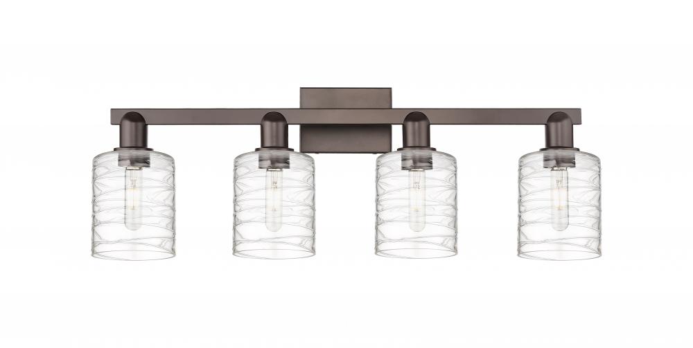 Cobbleskill - 4 Light - 32 inch - Oil Rubbed Bronze - Bath Vanity Light