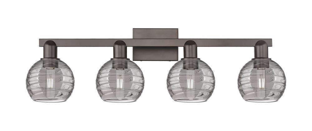 Athens Deco Swirl - 4 Light - 36 inch - Oil Rubbed Bronze - Bath Vanity Light