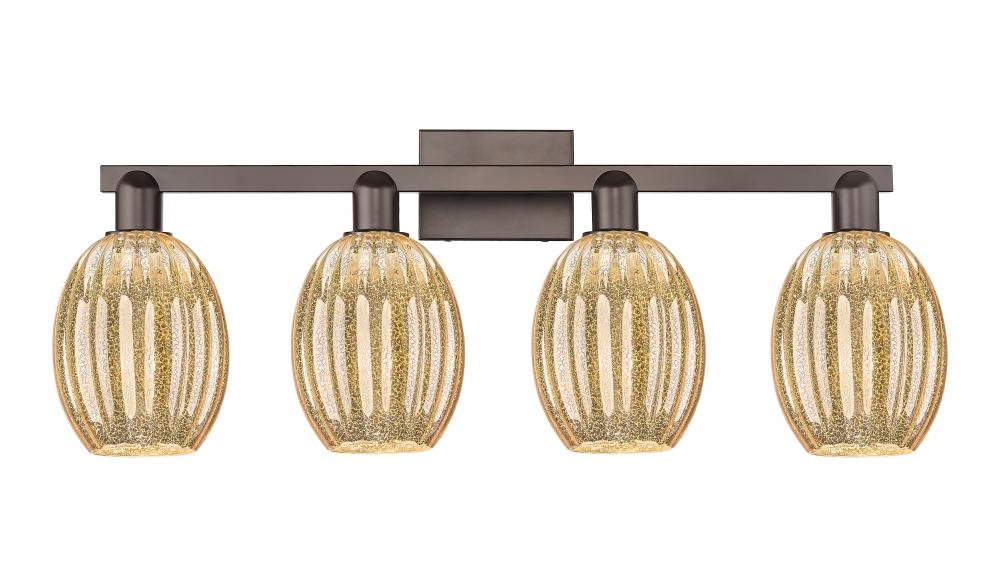 Preston Bulb - 4 Light - 36 inch - Oil Rubbed Bronze - Bath Vanity Light