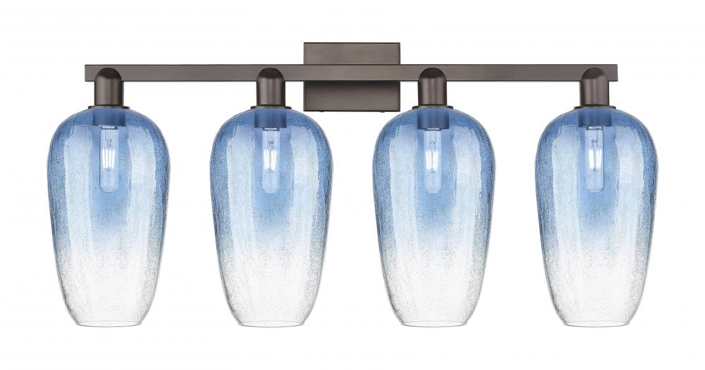 Brookhaven Flute - 4 Light - 36 inch - Oil Rubbed Bronze - Bath Vanity Light