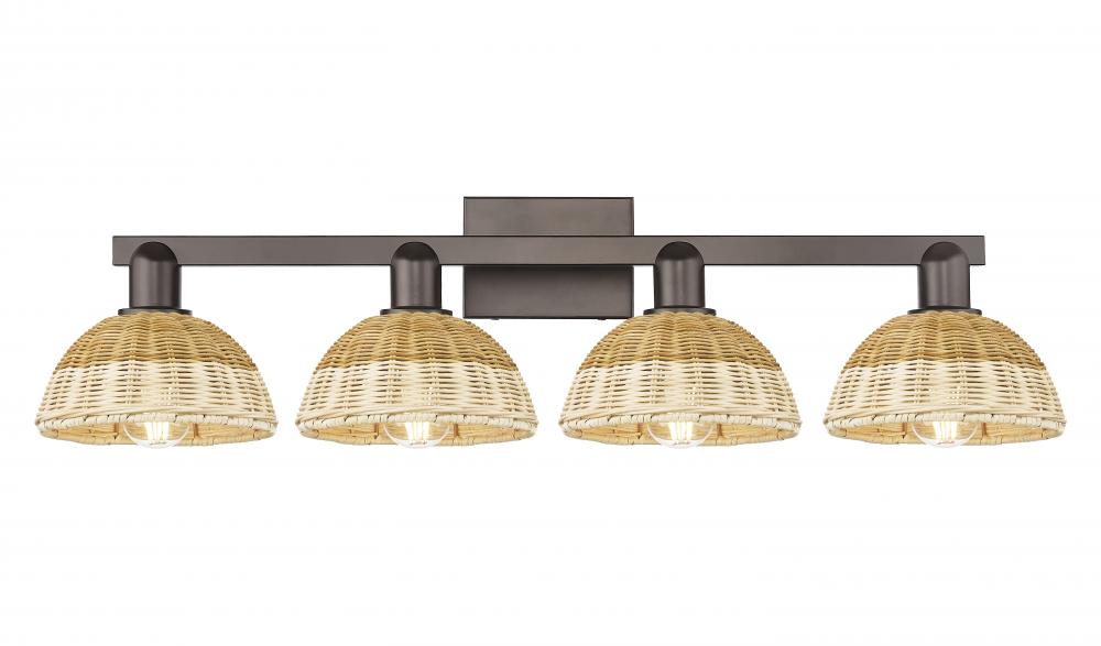 Natural Ballston Dome - 4 Light - 36 inch - Oil Rubbed Bronze - Bath Vanity Light