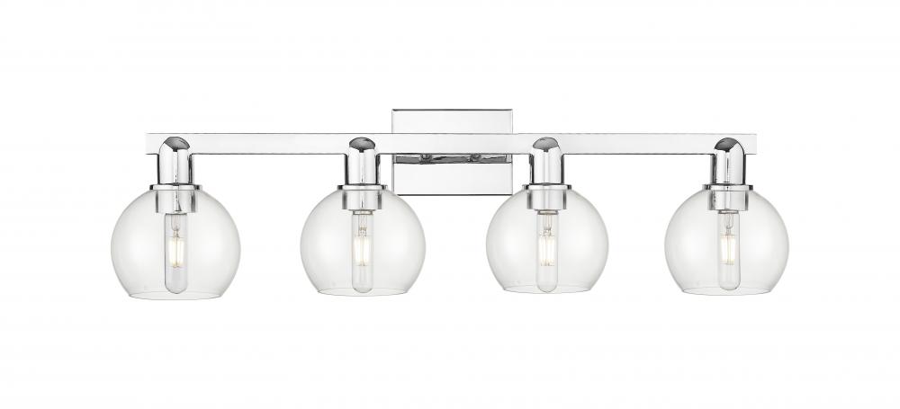 Athens - 4 Light - 33 inch - Polished Chrome - Bath Vanity Light