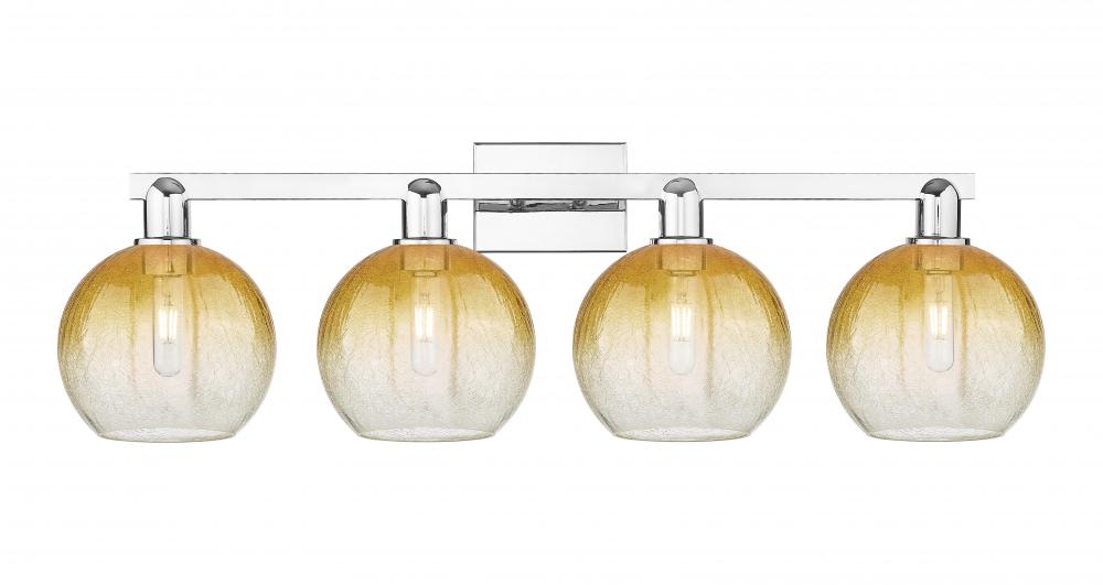 Brookhaven Globe - 4 Light - 36 inch - Polished Chrome - Bath Vanity Light