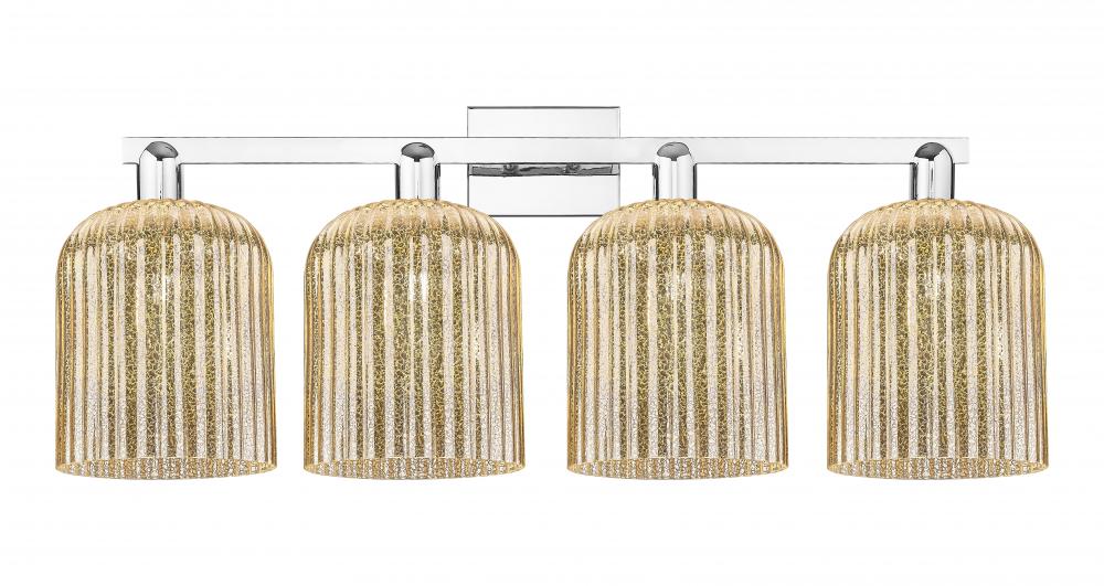 Bridal Veil - 4 Light - 35 inch - Polished Chrome - Bath Vanity Light