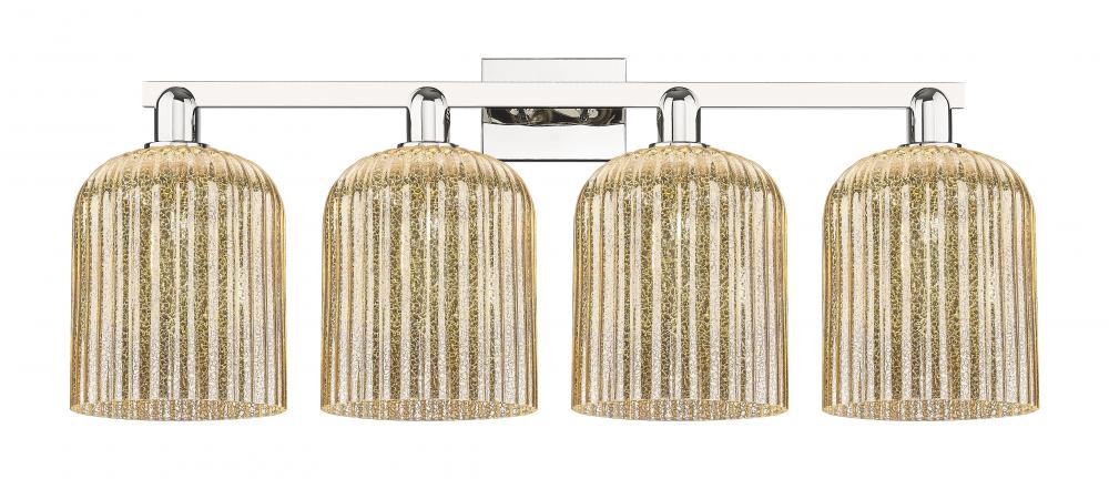 Bridal Veil - 4 Light - 35 inch - Polished Nickel - Bath Vanity Light