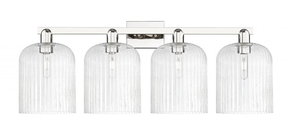 Bridal Veil - 4 Light - 35 inch - Polished Nickel - Bath Vanity Light