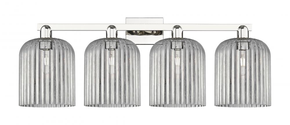 Bridal Veil - 4 Light - 35 inch - Polished Nickel - Bath Vanity Light