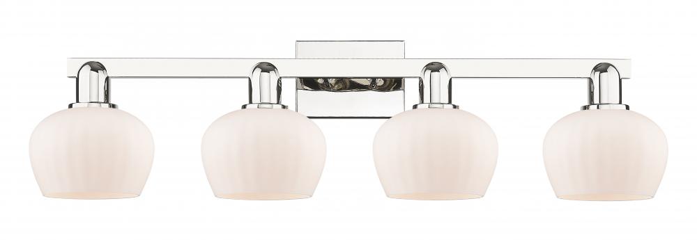 Fenton - 4 Light - 34 inch - Polished Nickel - Bath Vanity Light