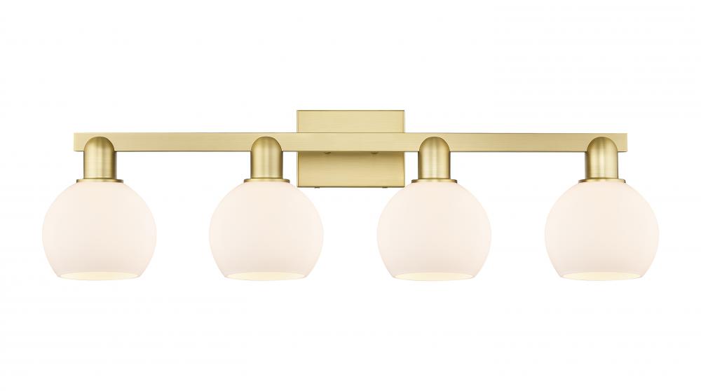 Athens - 4 Light - 33 inch - Satin Gold - Bath Vanity Light