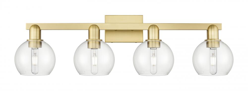 Athens - 4 Light - 33 inch - Satin Gold - Bath Vanity Light