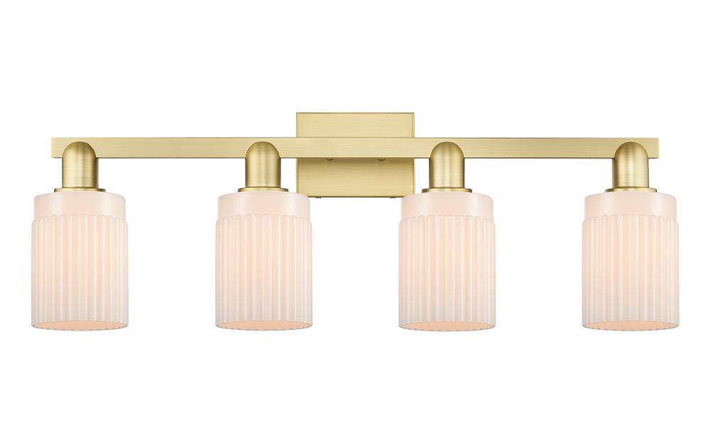 Hadley - 4 Light - 32 inch - Satin Gold - Bath Vanity Light