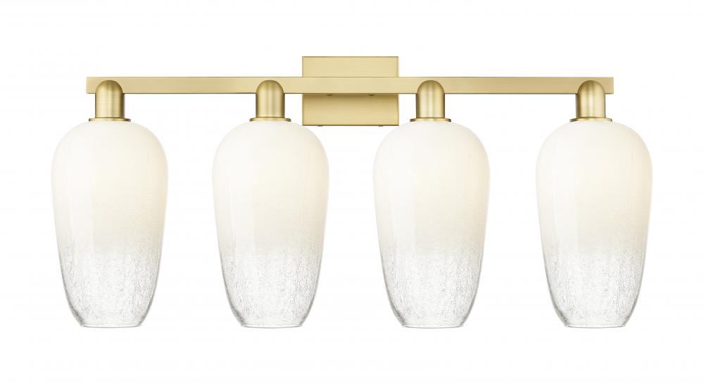 Brookhaven Flute - 4 Light - 36 inch - Satin Gold - Bath Vanity Light