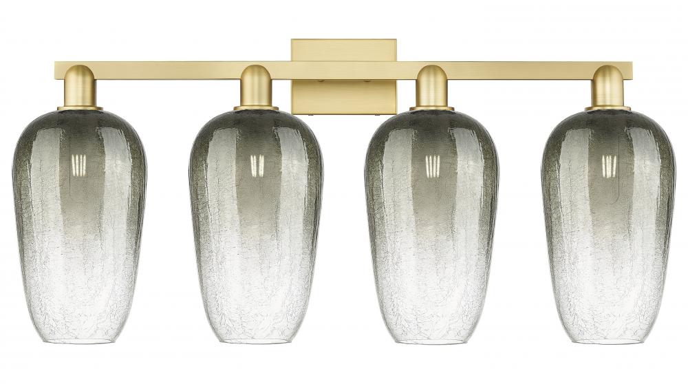 Brookhaven Flute - 4 Light - 36 inch - Satin Gold - Bath Vanity Light