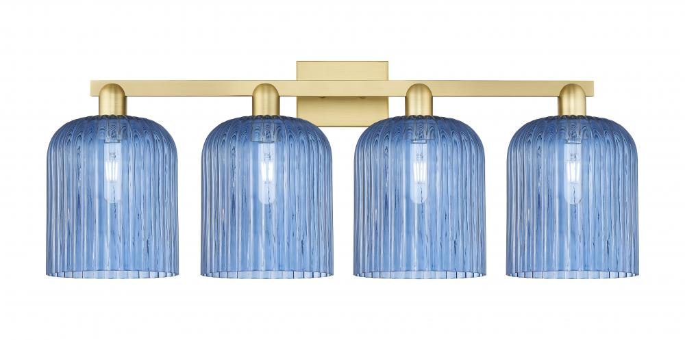 Bridal Veil - 4 Light - 35 inch - Satin Gold - Bath Vanity Light