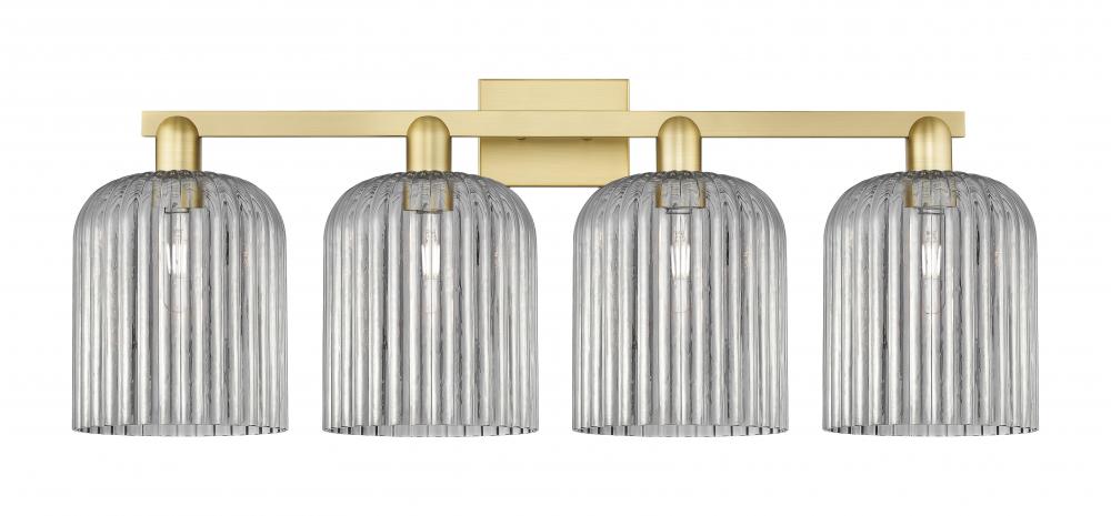 Bridal Veil - 4 Light - 35 inch - Satin Gold - Bath Vanity Light