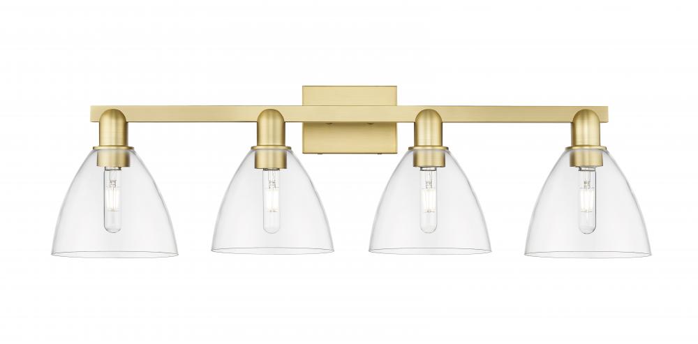 Bristol - 4 Light - 35 inch - Satin Gold - Bath Vanity Light