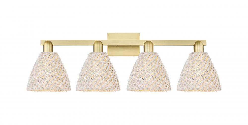Bristol Natural - 4 Light - 36 inch - Satin Gold - Bath Vanity Light