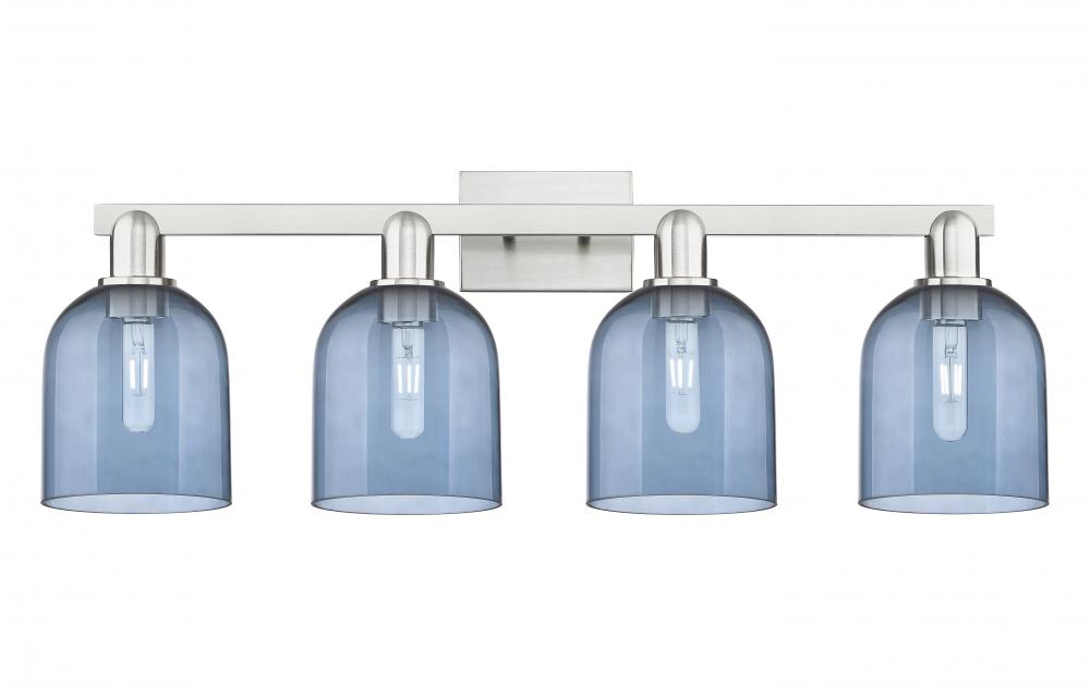 Bella - 4 Light - 33 inch - Brushed Satin Nickel - Bath Vanity Light