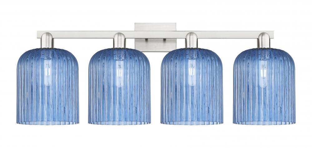 Bridal Veil - 4 Light - 35 inch - Brushed Satin Nickel - Bath Vanity Light