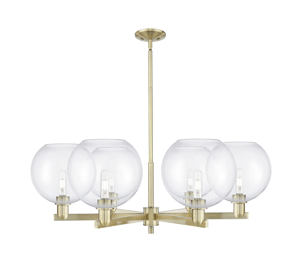 Athens - 6 Light - 40 inch - Antique Brass - Stem hung - Chandelier