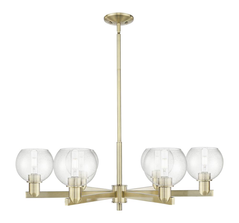 Athens - 6 Light - 36 inch - Antique Brass - Stem hung - Chandelier