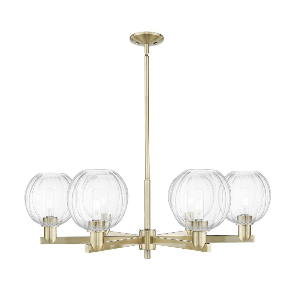 Preston Globe - 6 Light - 24 inch - Antique Brass - Chandelier