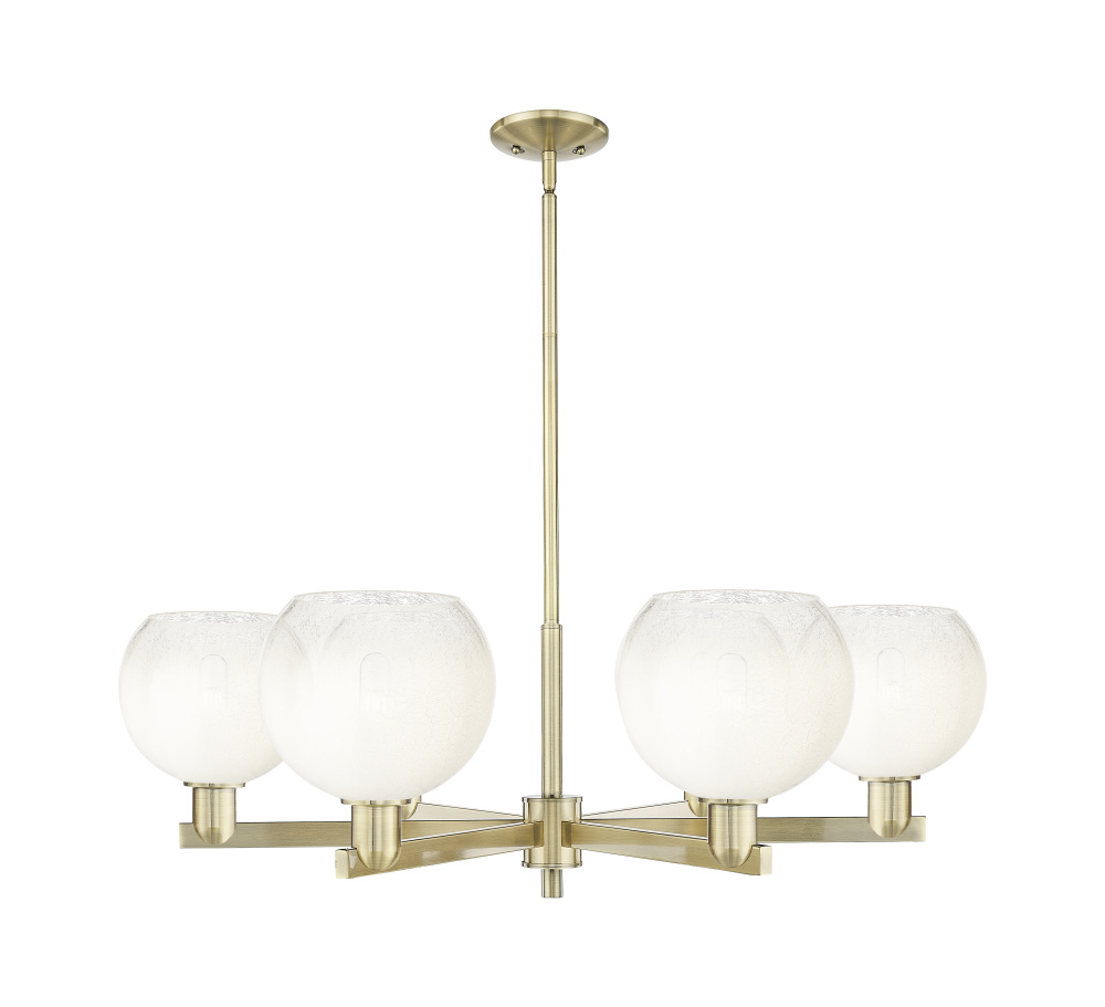 Brookhaven Globe - 6 Light - 24 inch - Antique Brass - Chandelier