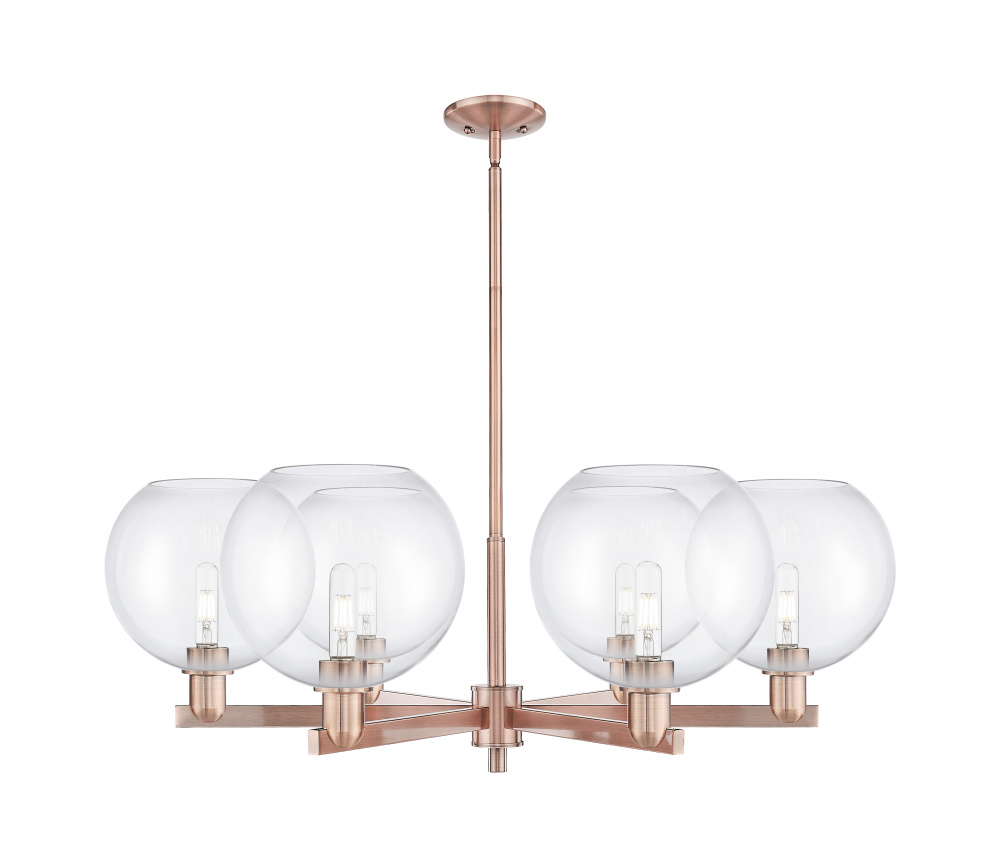 Athens - 6 Light - 40 inch - Antique Copper - Stem hung - Chandelier