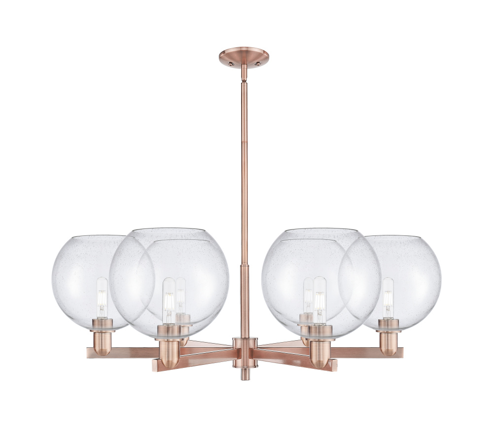 Athens - 6 Light - 40 inch - Antique Copper - Stem hung - Chandelier