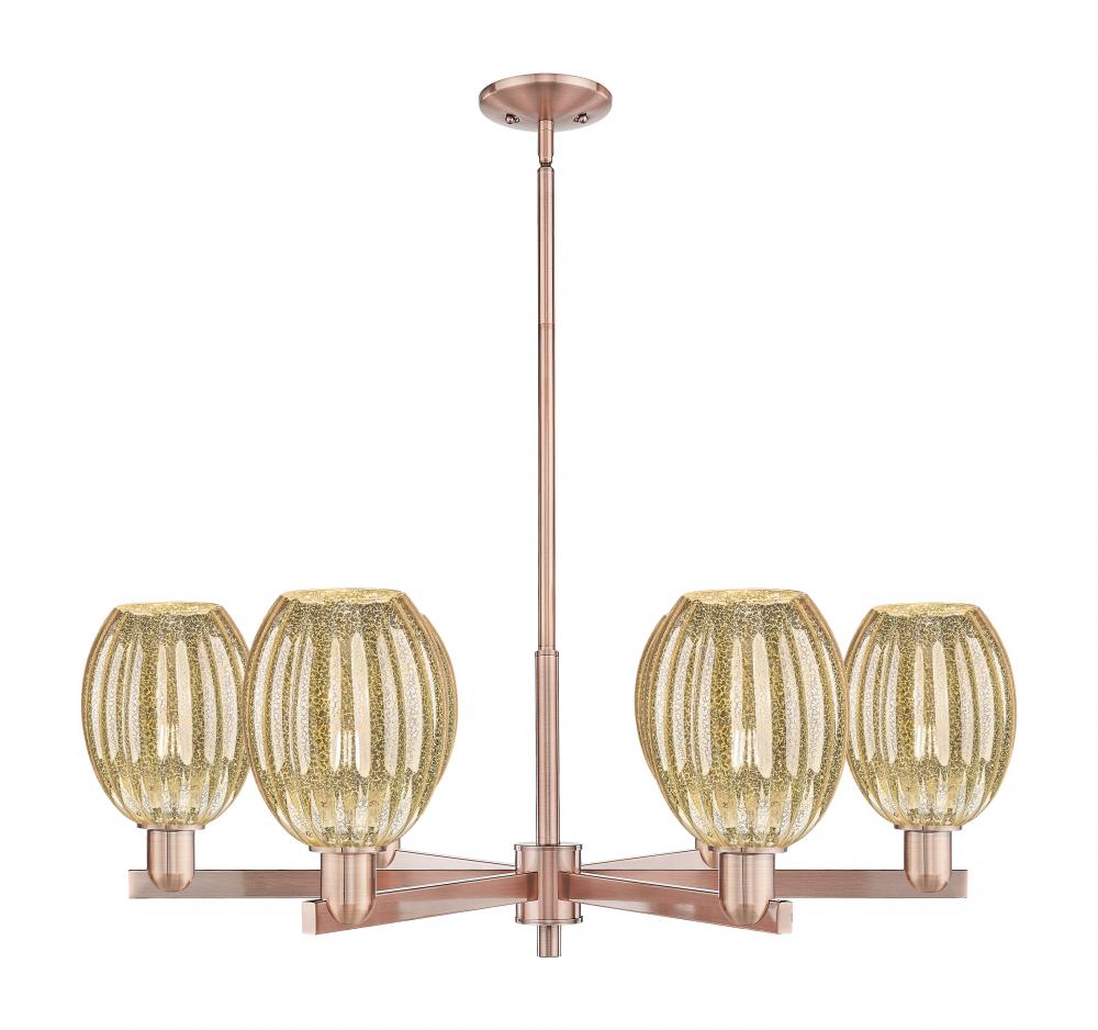 Preston Bulb - 6 Light - 24 inch - Antique Copper - Chandelier