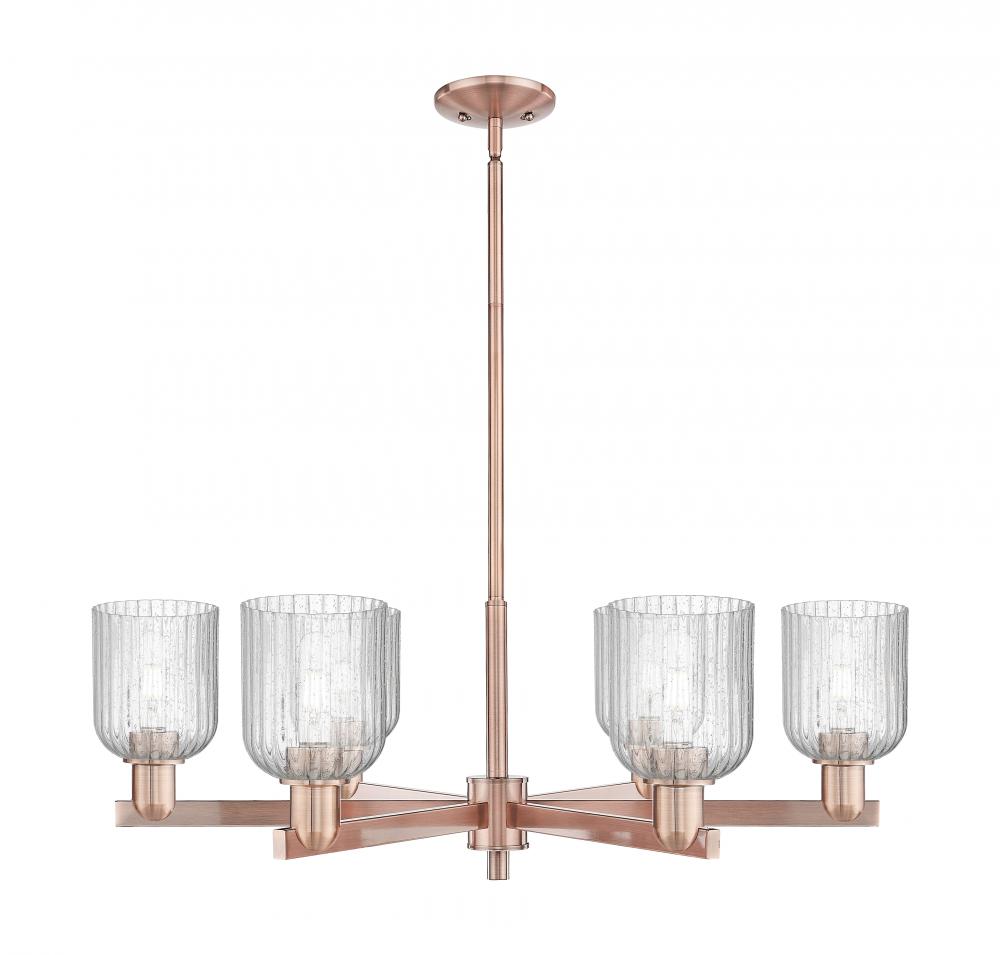 Bridal Veil - 6 Light - 24 inch - Antique Copper - Chandelier
