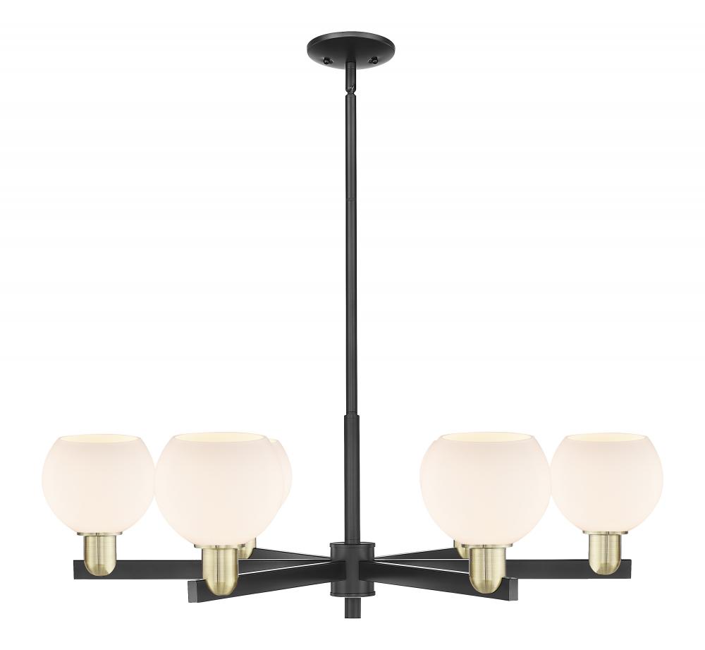 Athens - 6 Light - 36 inch - Black Antique Brass - Stem hung - Chandelier