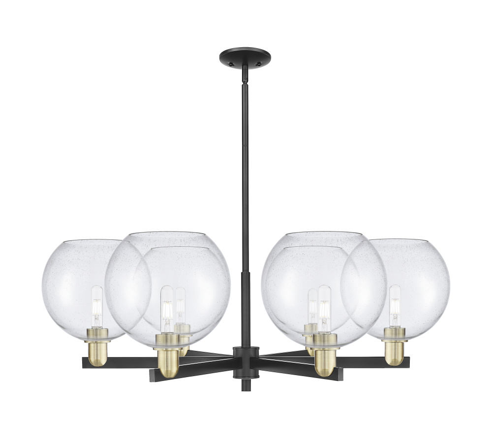 Athens - 6 Light - 40 inch - Black Antique Brass - Stem hung - Chandelier
