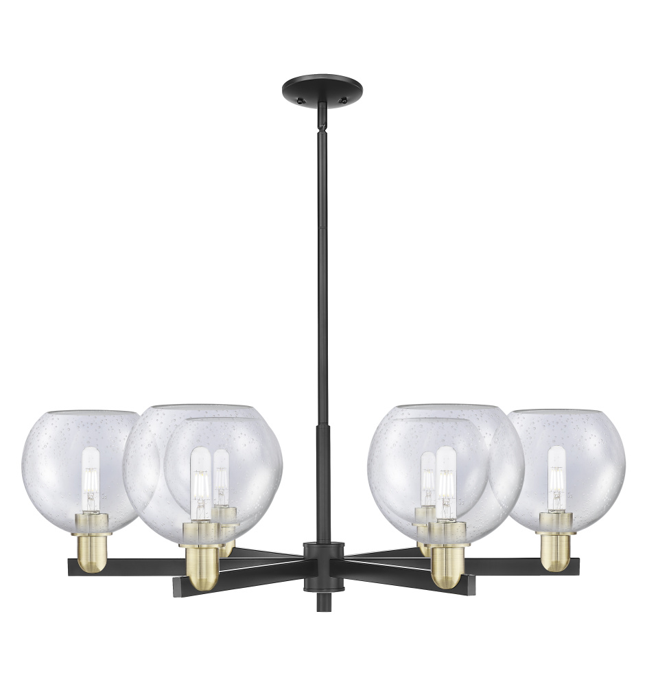 Athens - 6 Light - 38 inch - Black Antique Brass - Stem hung - Chandelier