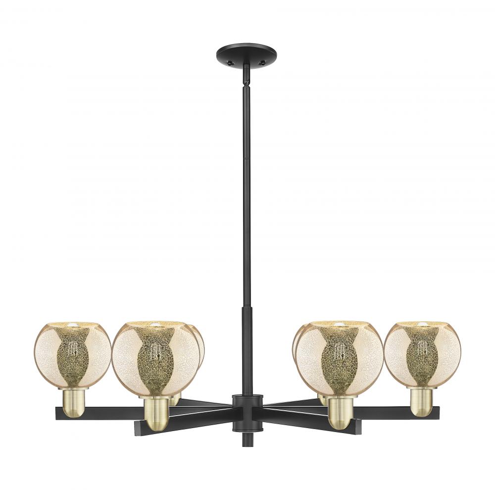 Athens - 6 Light - 36 inch - Black Antique Brass - Stem hung - Chandelier