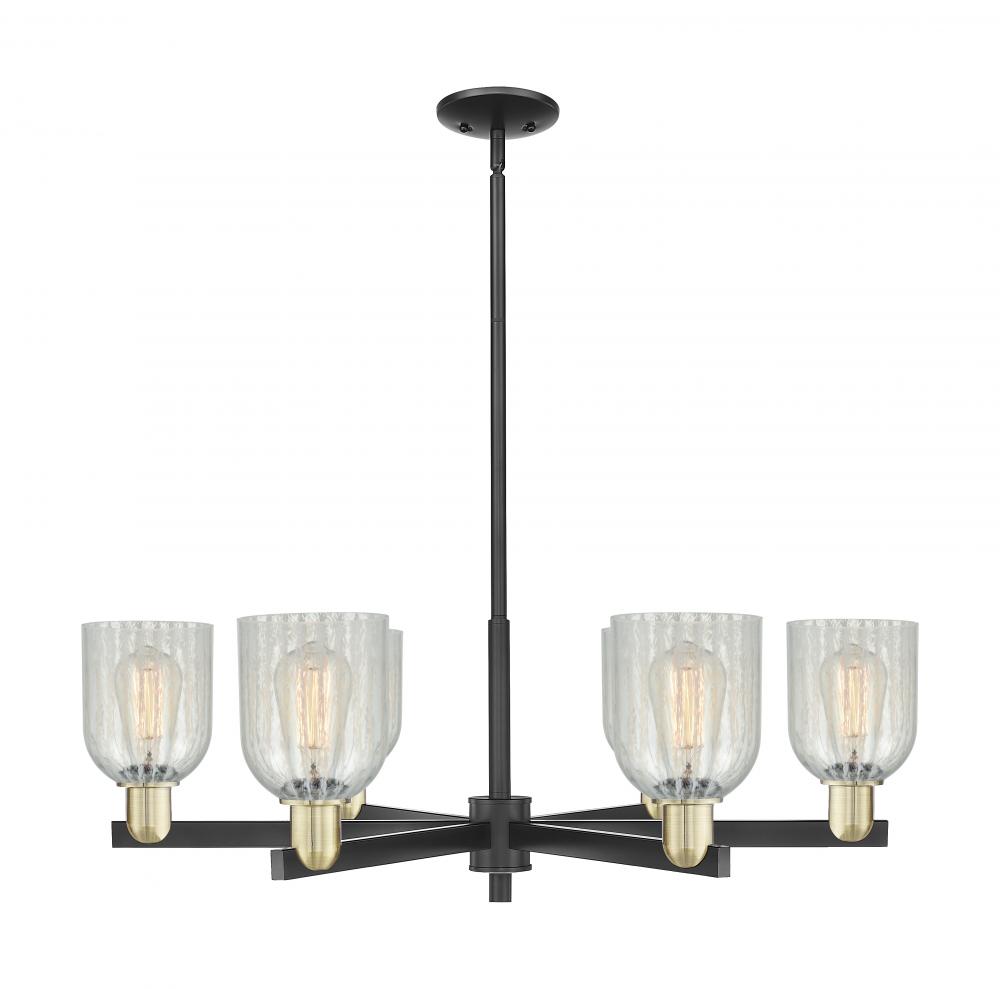 Caledonia - 6 Light - 35 inch - Black Antique Brass - Stem hung - Chandelier