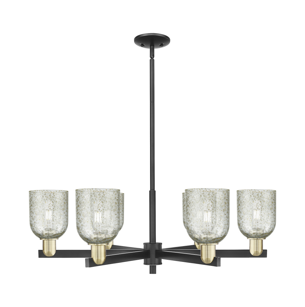 Caledonia - 6 Light - 35 inch - Black Antique Brass - Stem hung - Chandelier