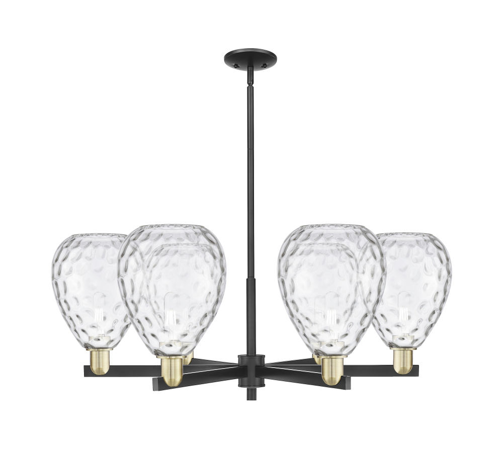 Waverly - 6 Light - 38 inch - Black Antique Brass - Stem hung - Chandelier