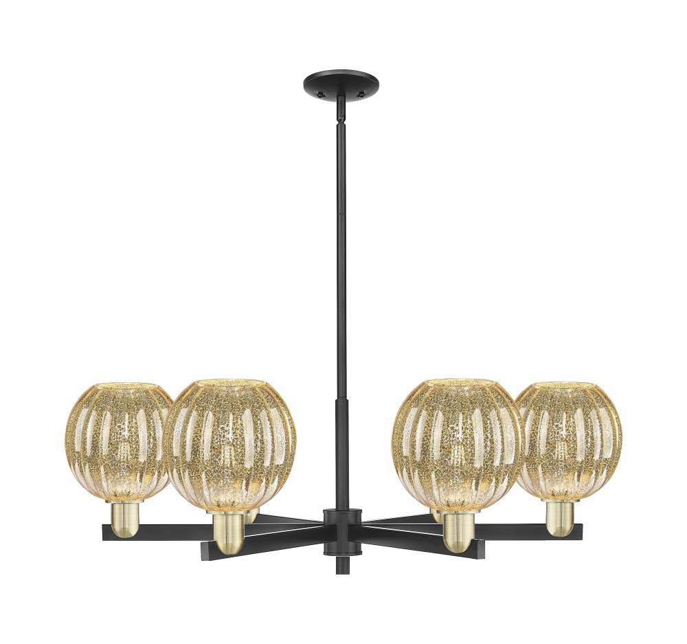 Preston Globe - 6 Light - 24 inch - Black Antique Brass - Chandelier