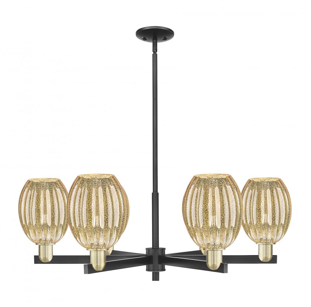 Preston Bulb - 6 Light - 24 inch - Black Antique Brass - Chandelier