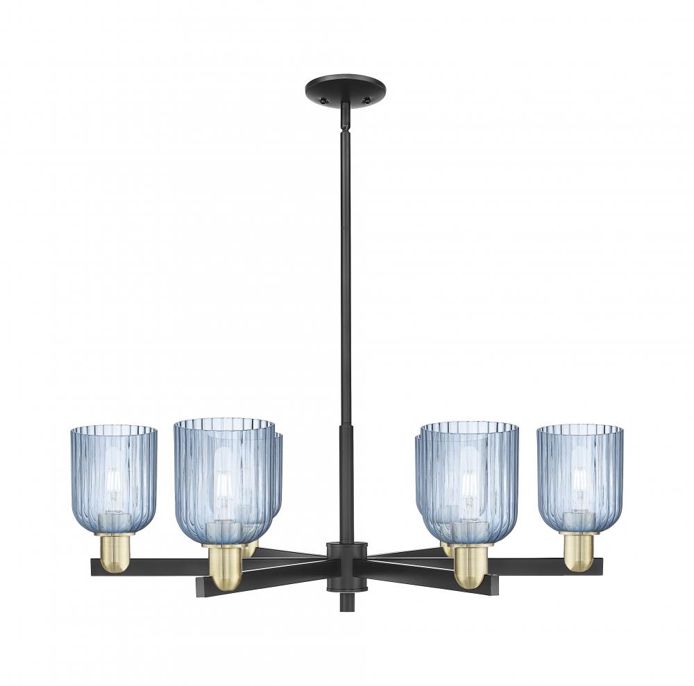 Bridal Veil - 6 Light - 24 inch - Black Antique Brass - Chandelier