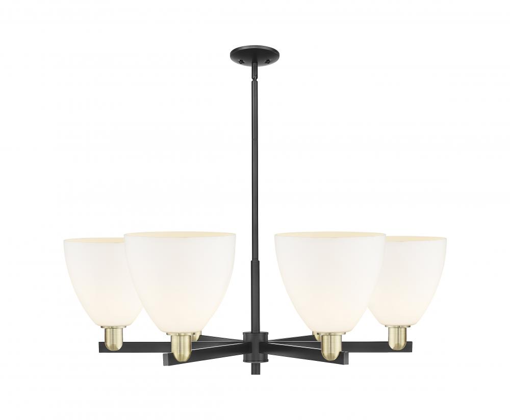 Bristol - 6 Light - 39 inch - Black Antique Brass - Stem hung - Chandelier