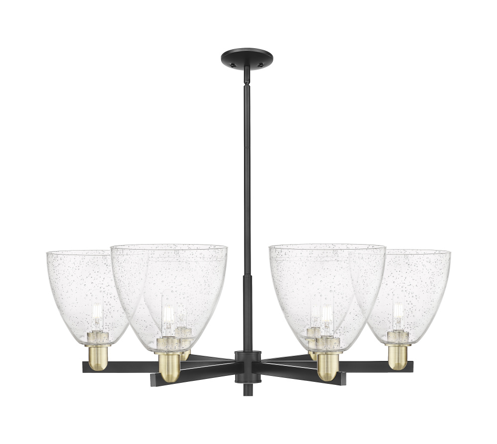 Bristol - 6 Light - 39 inch - Black Antique Brass - Stem hung - Chandelier
