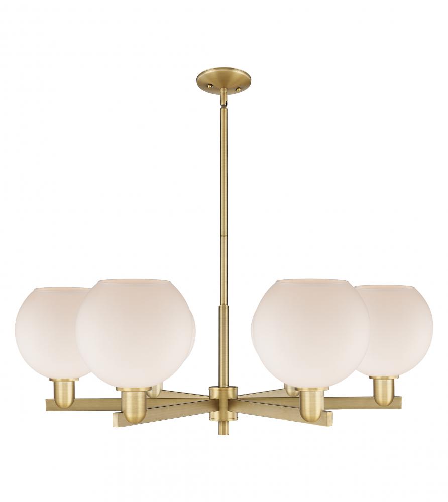 Athens - 6 Light - 38 inch - Brushed Brass - Stem hung - Chandelier