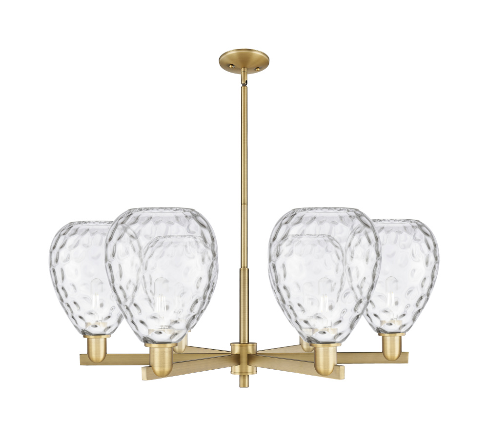 Waverly - 6 Light - 38 inch - Brushed Brass - Stem hung - Chandelier