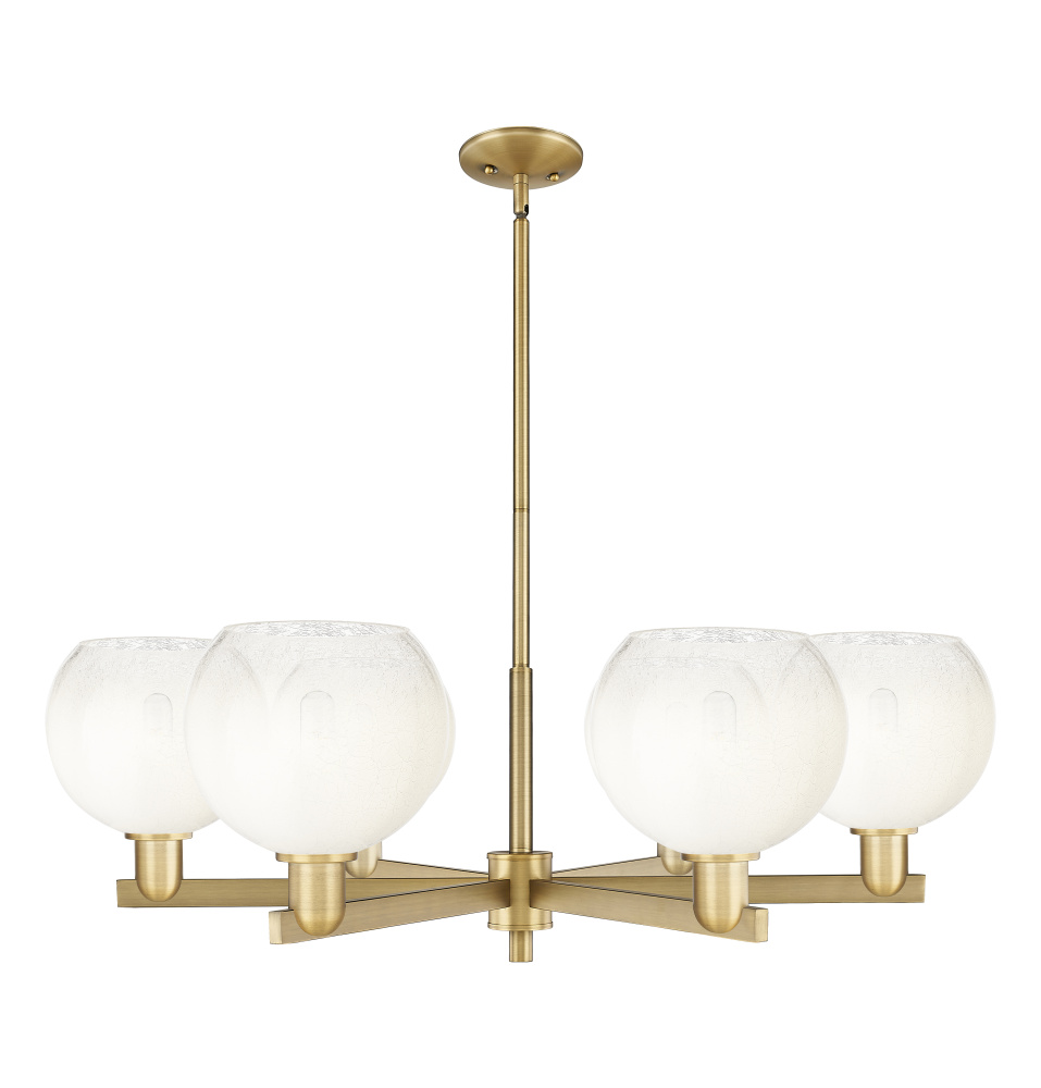 Brookhaven Globe - 6 Light - 24 inch - Brushed Brass - Chandelier