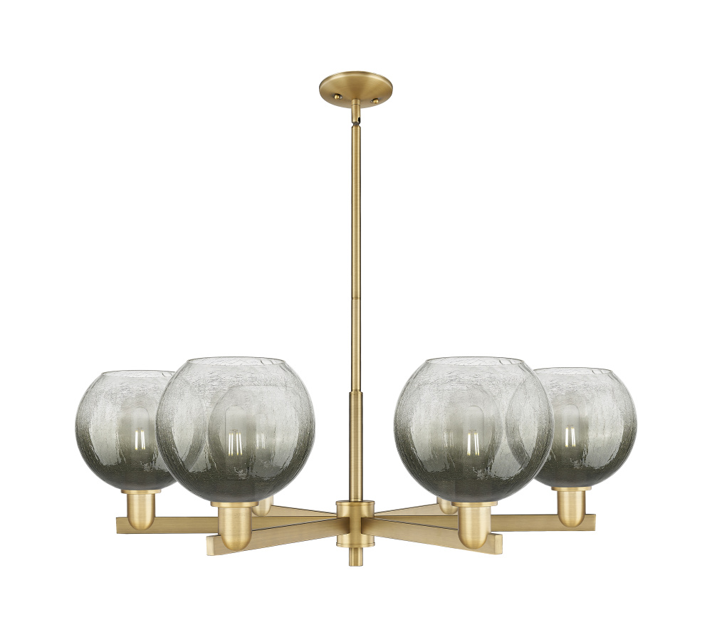 Brookhaven Globe - 6 Light - 24 inch - Brushed Brass - Chandelier